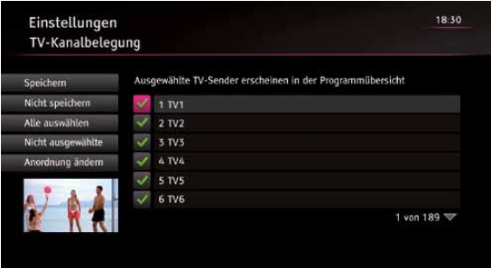 Entertain-Sender-Programm�bersicht