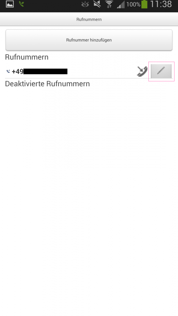 Telekom-HomeTalk-Rufnummer ausw�hlen