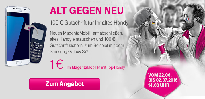 Alt gegen Neu - 100 Euro Gutschrift f�r altes Handy