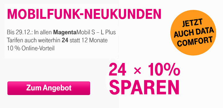 Verl�ngerung: 10 % Online-Vorteil f�r Mobilfunk-Neukunden