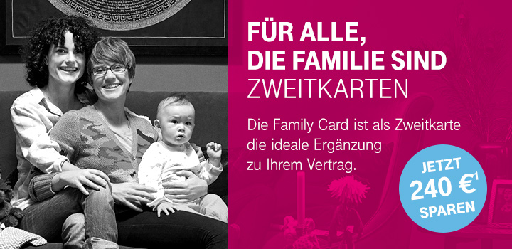 Top Smartphones f�r 1 Euro in Family Card Tarifen