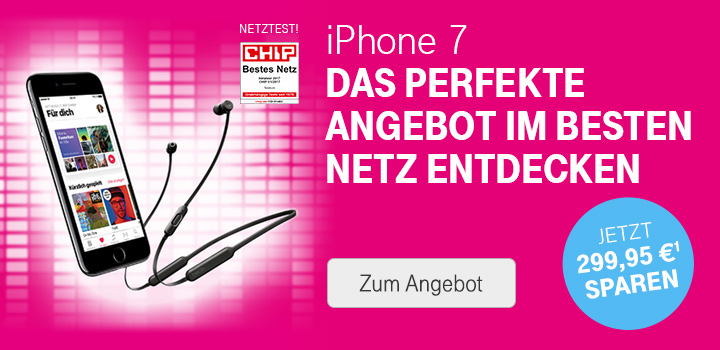 Apple iPhone 7/7 Plus zum Sonderpreis + BeatsX Kopfh�rer f�r 0 �