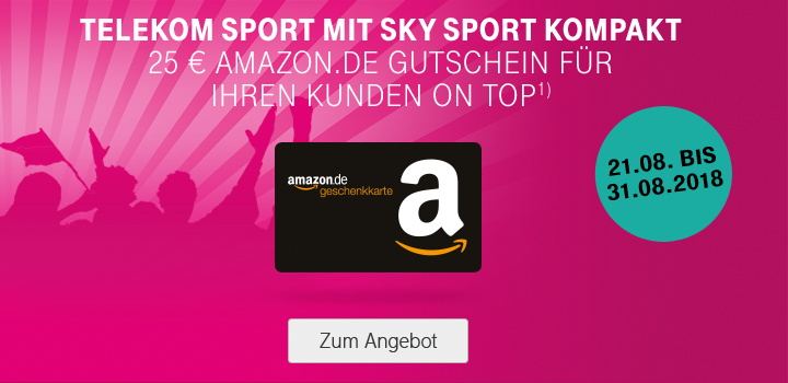Super Sport-Deal &ndash; 25 &euro; Amazon.de-Gutschein f�r Ihre Kunden oben drauf