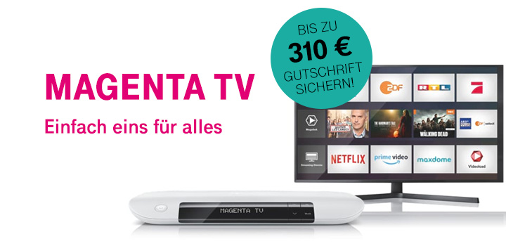 Der neue Online-Vorteil macht�s m�glich - MagentaTV ohne Aufpreis genie�en