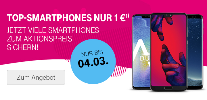 Top-Smartphones von HUAWEI, Samsung und Apple ab 1 �