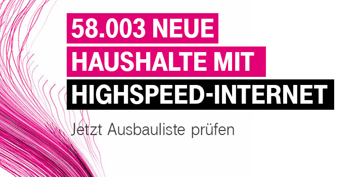 Highspeed-Internet jetzt verf�gbar f�r �ber 58.000 Haushalte