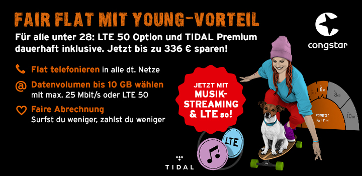 congstar - Exklusives Partner-Angebot - Nur noch bis 29.05.2019<br />

