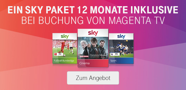 Sky Wunschpaket - 12 Monate kostenlos - Verl�ngert bis 15.10.2019