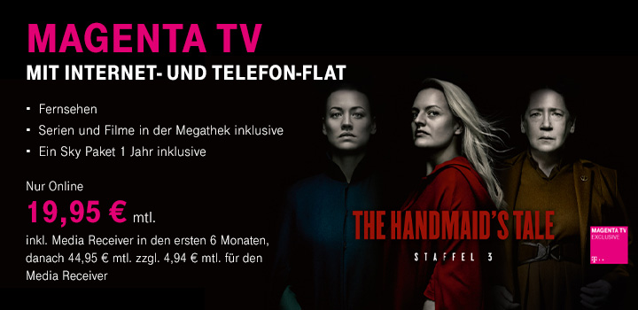 MagentaTV mit Internet- und Telefon-Flat - Schon ab 19,95 � im Monat