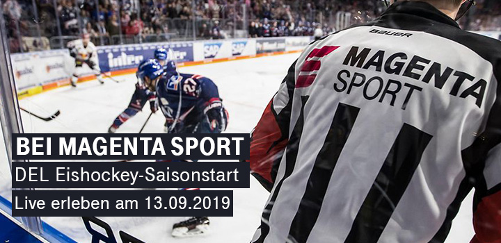 MagentaSport - Deutschen Eishockey Liga Konferenz am 13.09.2019 kostenfrei f�r alle Fans