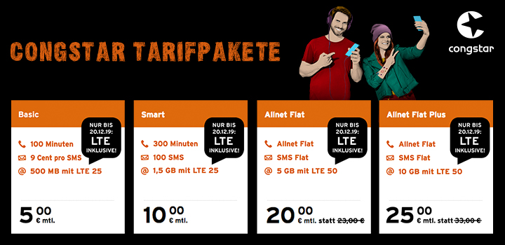 congstar - Nur f�r kurze Zeit - LTE inklusive