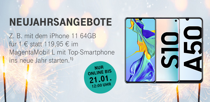 Neujahrsangebot - Nur f�r kurze Zeit - Top-Smartphones g�nstiger