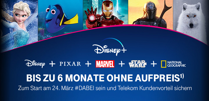 Disney+ bis zu 6 Monate ohne Aufpreis � danach dauerhaft f�r nur 5 � im Monat