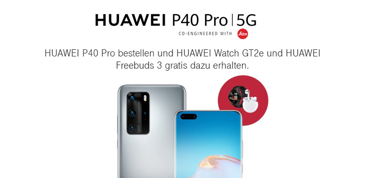 Aktion verl�ngert - HUAWEI P40 Pro | 5G - Jetzt bestellen