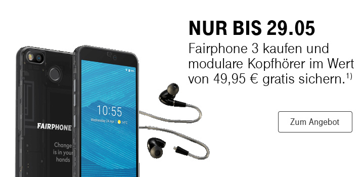 Fairphone 3 kaufen und modulare Kopfh�rer gratis sichern
