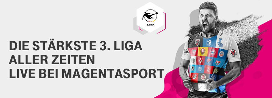 Die st�rkste 3. Liga aller Zeiten live bei MagentaSport