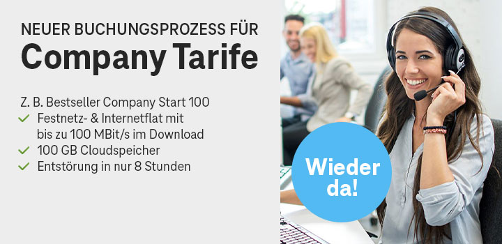 Gesch�ftskundentarife wieder online � Mit neuem  Buchungsprozess vermitteln