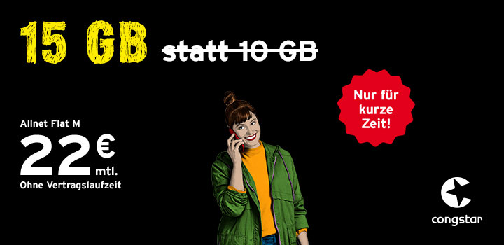 congstar Allnet Flat M � Ohne Bereitstellungspreis 