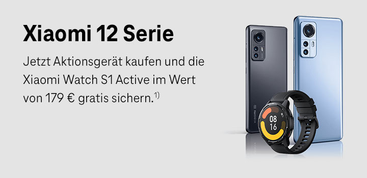 Die neue Xiaomi 12 Serie - Watch im Wert von 179 � gratis sichern