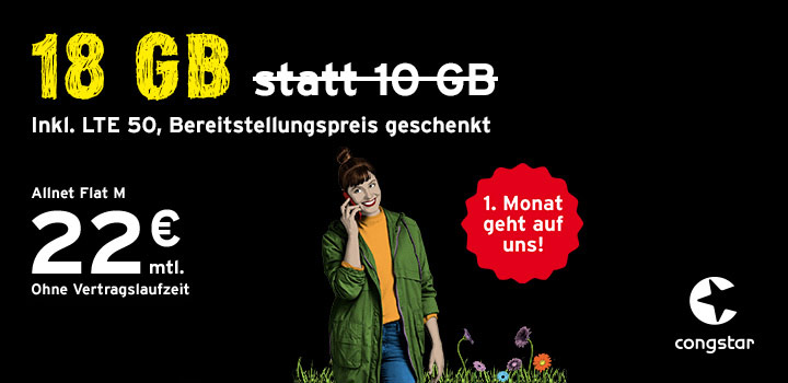 congstar Allnet Flat M � Ohne Bereitstellungspreis