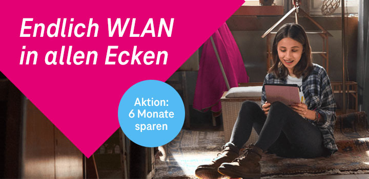 WLAN Comfort-Paket inkl. Router f�r 6 Monate zum halben Preis