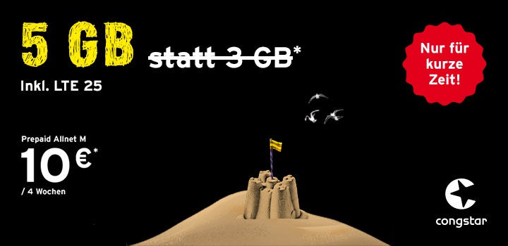 Volle Flexibilit�t mit den congstar Prepaid-Tarifen
