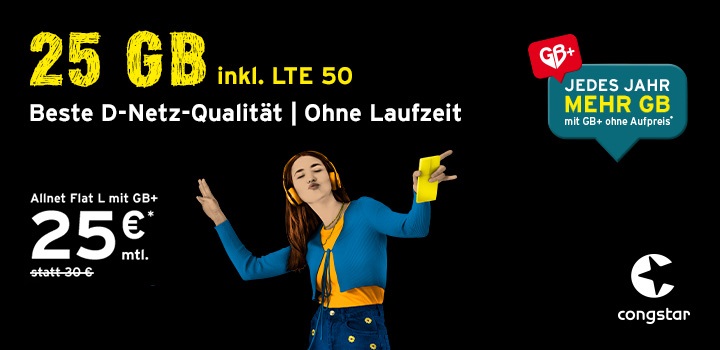 congstar Sommer, Sonne, Schn�ppchen � Allnet Flat zum Aktionspreis
