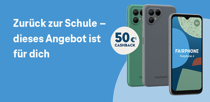 Das Fairphone 4 kaufen und 50 � Cashback erhalten!