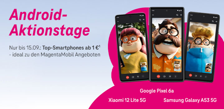 Bis 15.09.: Top-Smartphones ab 1 �