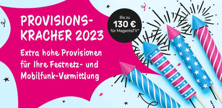Provisionskracher: 100 � f�r Mobilfunk und MagentaZuhause