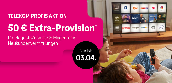 ⏳ 💰 Nur noch bis 03.04. � 50 � Extra-Provision sichern 