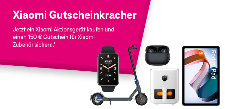 Xiaomi Aktionsger�t kaufen und 150 � Zubeh�rgutschein sichern