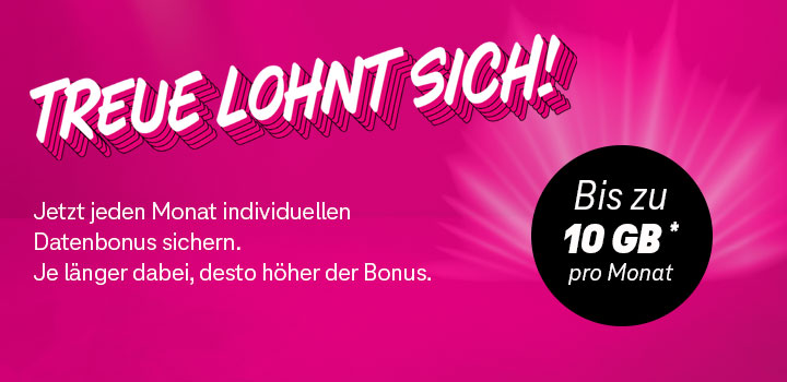 Datenbonus und Cashback f�r MagentaMobil Kunden