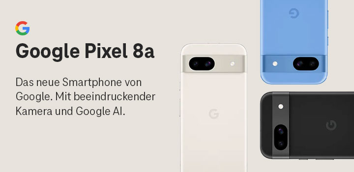 Mehr Power mit Google Pixel 8a - Jetzt erh�ltlich!  
