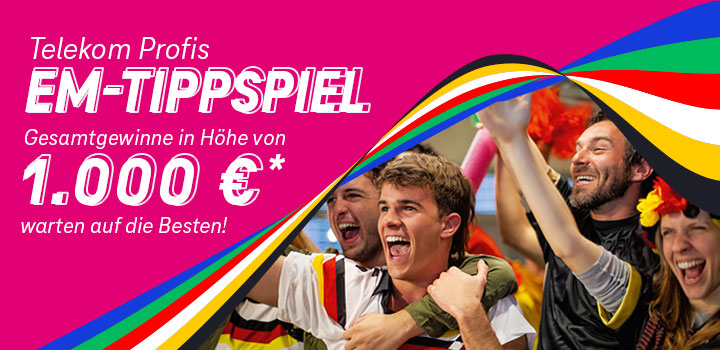 NEU: Telekom Profis EM-Tippspiel - 1.000 &euro; Gewinne im Tippspieltopf
