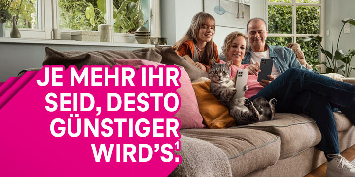 MagentaMobil: Je mehr, desto g�nstiger wird's.