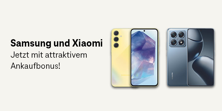 Ankaufbonus f�r Samsung und Xiaomi Smartphones