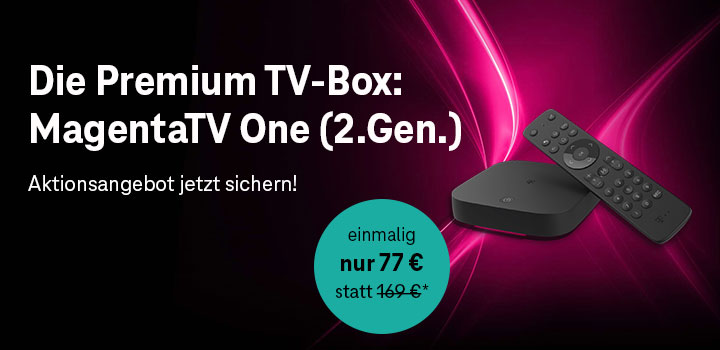MagentaTV One Angebot: einmalig nur 77&nbsp;�
