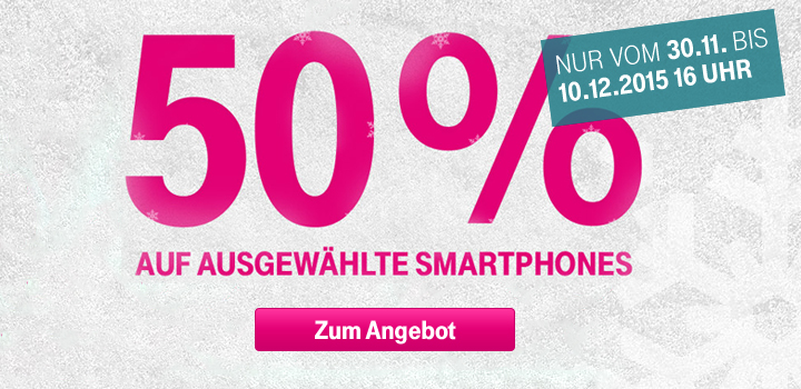 50% Rabatt bei ausgew�hlten Smartphones