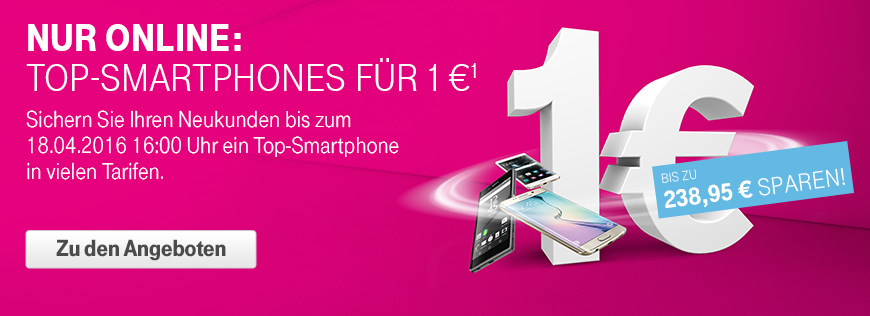 Aktion: Top-Smartphones f�r 1 Euro vermitteln