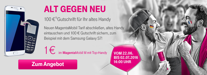 Alt gegen Neu - 100 Euro Gutschrift f�r altes Handy