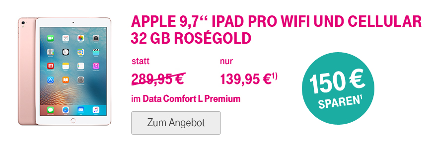 Jetzt 150 � sparen beim Apple 9,7