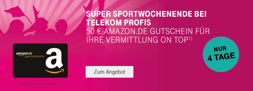 Super Sportwochenende &ndash; 50 &euro; Amazon.de-Gutschein sichern