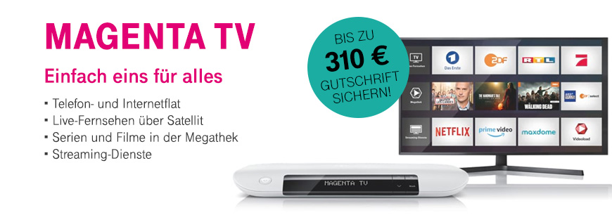 Der neue Online-Vorteil macht�s m�glich - MagentaTV ohne Aufpreis genie�en