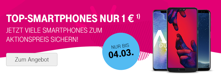 Top-Smartphones von HUAWEI, Samsung und Apple ab 1 �