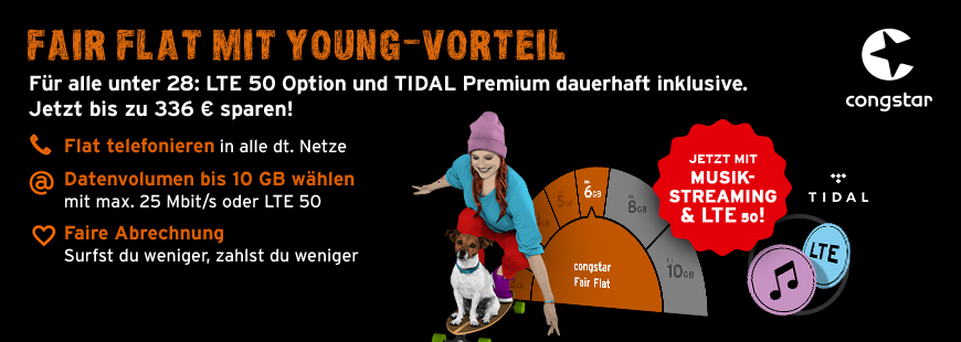 congstar - Exklusives Partner-Angebot - Nur noch bis 29.05.2019<br />
