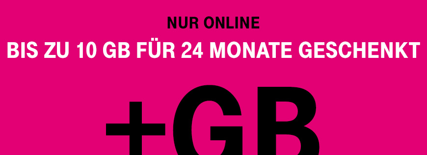 MagentaMobil und Family Cards - Bis zu 10 GB Highspeed-Volumen f�r 24 Monate