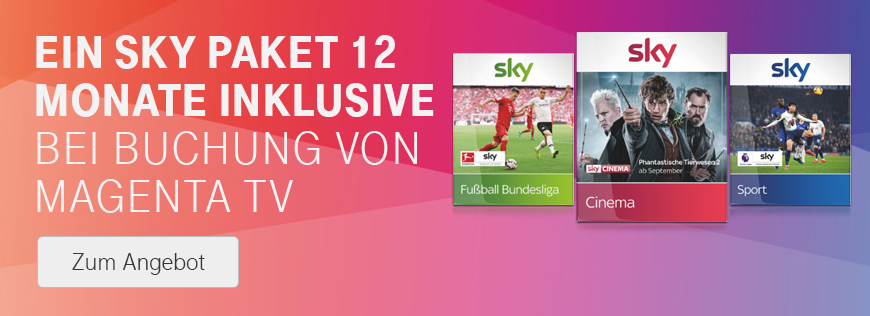 Sky Wunschpaket - 12 Monate kostenlos - Verl�ngert bis 15.10.2019