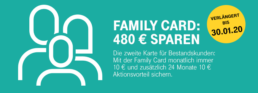 Aktion verl�ngert - Family Card - 480 Euro Ersparnis sichern