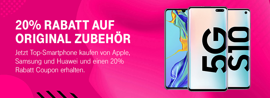 20 % Rabatt Coupon auf Original Zubeh�r bei Kauf eines Top-Smartphones